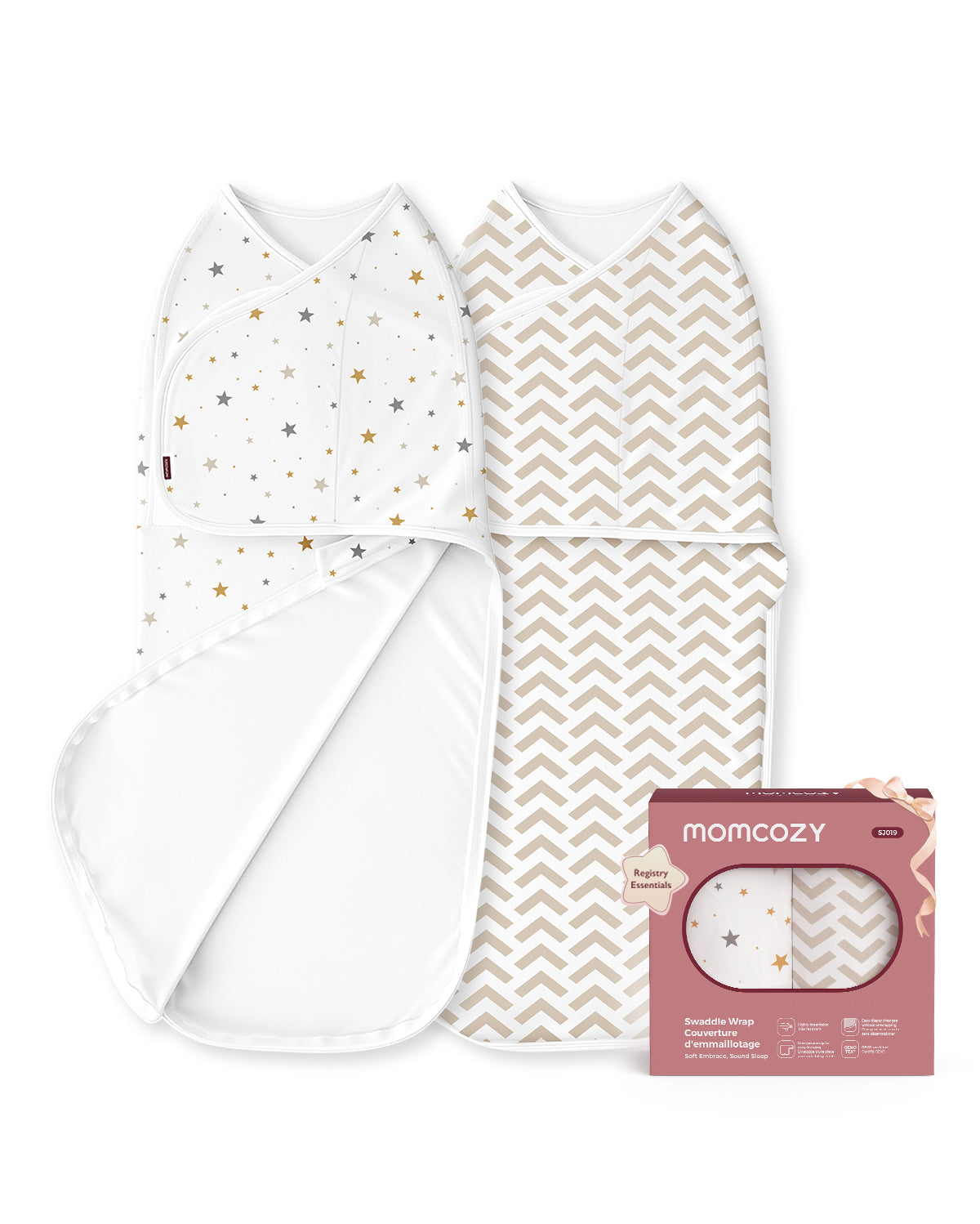 Mapas de bebé Momcozy Muslin Swaddle, 4 paquete