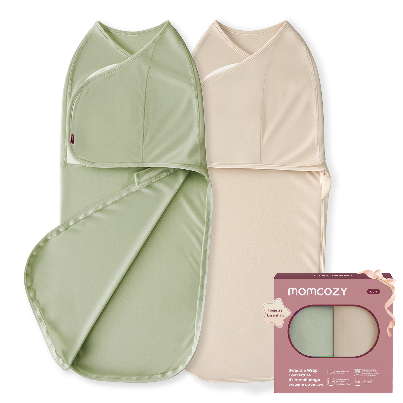 Mapas de bebé Momcozy Muslin Swaddle, 4 paquete