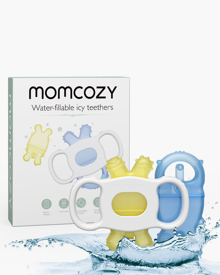Translation missing: fr.Momcozy Water Fillable Teether (Blue and Yellow 2 Pcs)