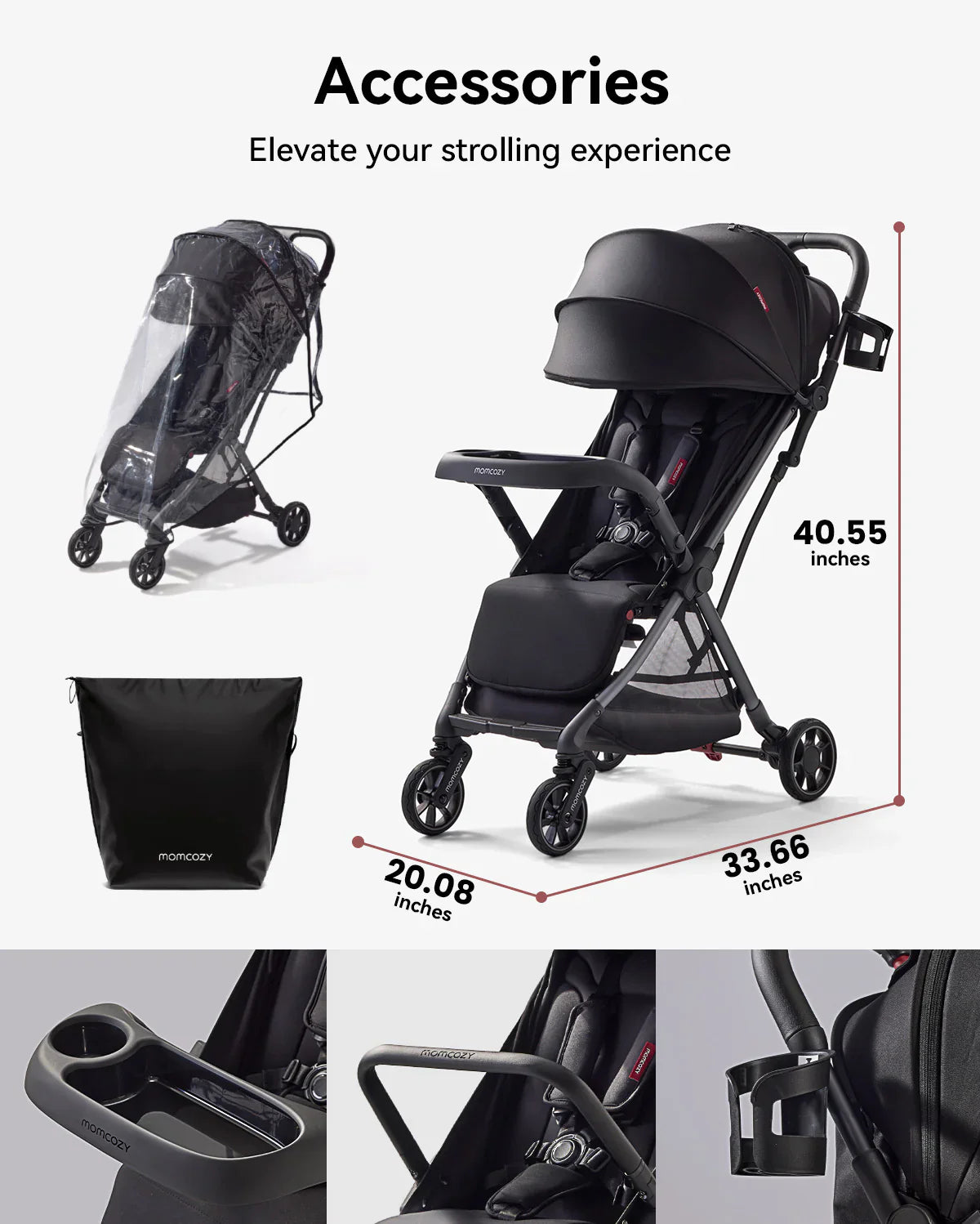 Momcozy ClickGo Poussette légère