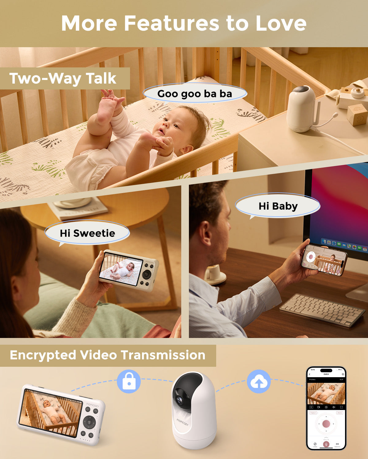 1080p Full HD Kamera für Videobabyphone BM04