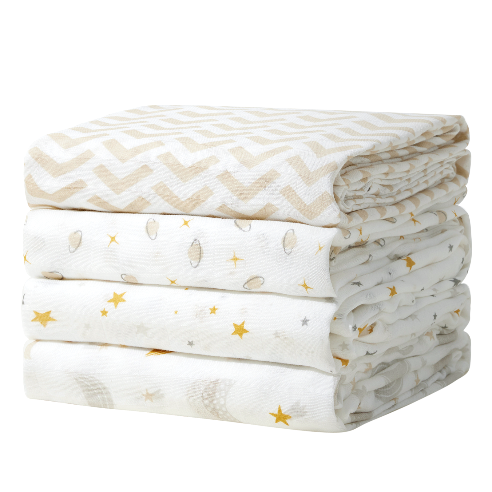 Momcozy Muslin Smouddle Baby Couvertures, 4 pack