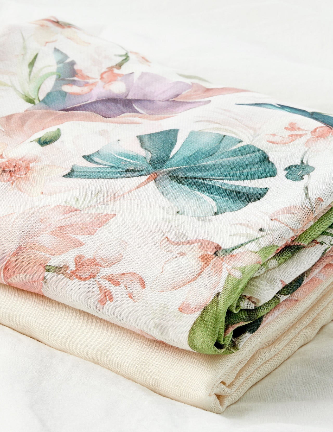 Momcozy Softness Swaddle Decken - Schöner Kaninchen (2 Pack)