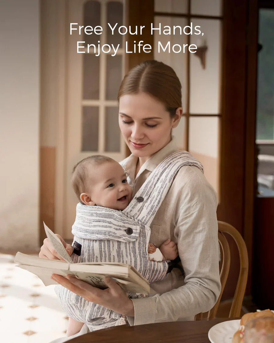Momcozy HeriHug 100% Leinen Babytrage