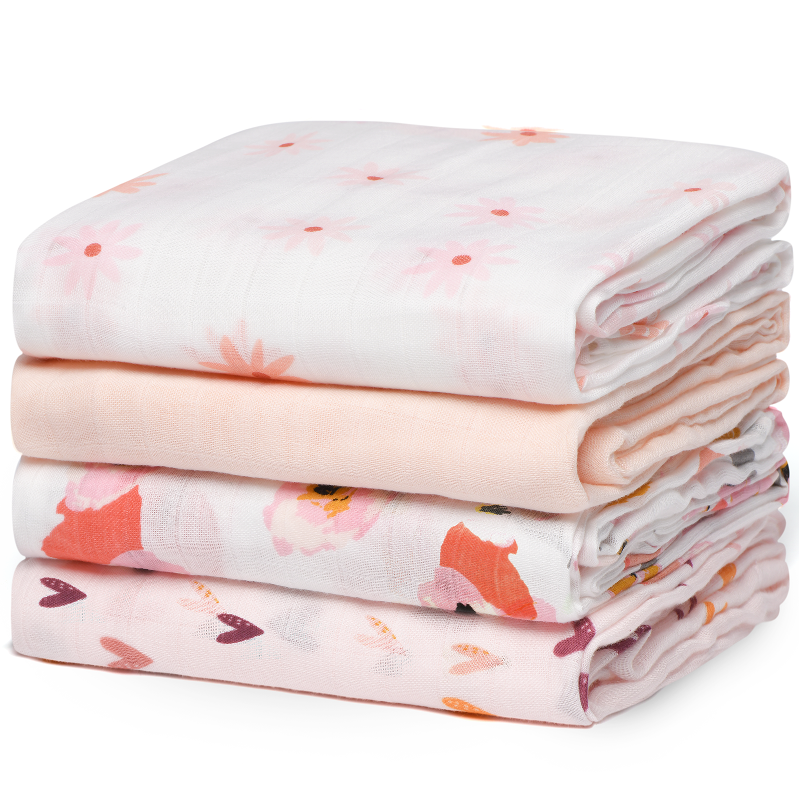 Momcozy Muslin Smouddle Baby Couvertures, 4 pack