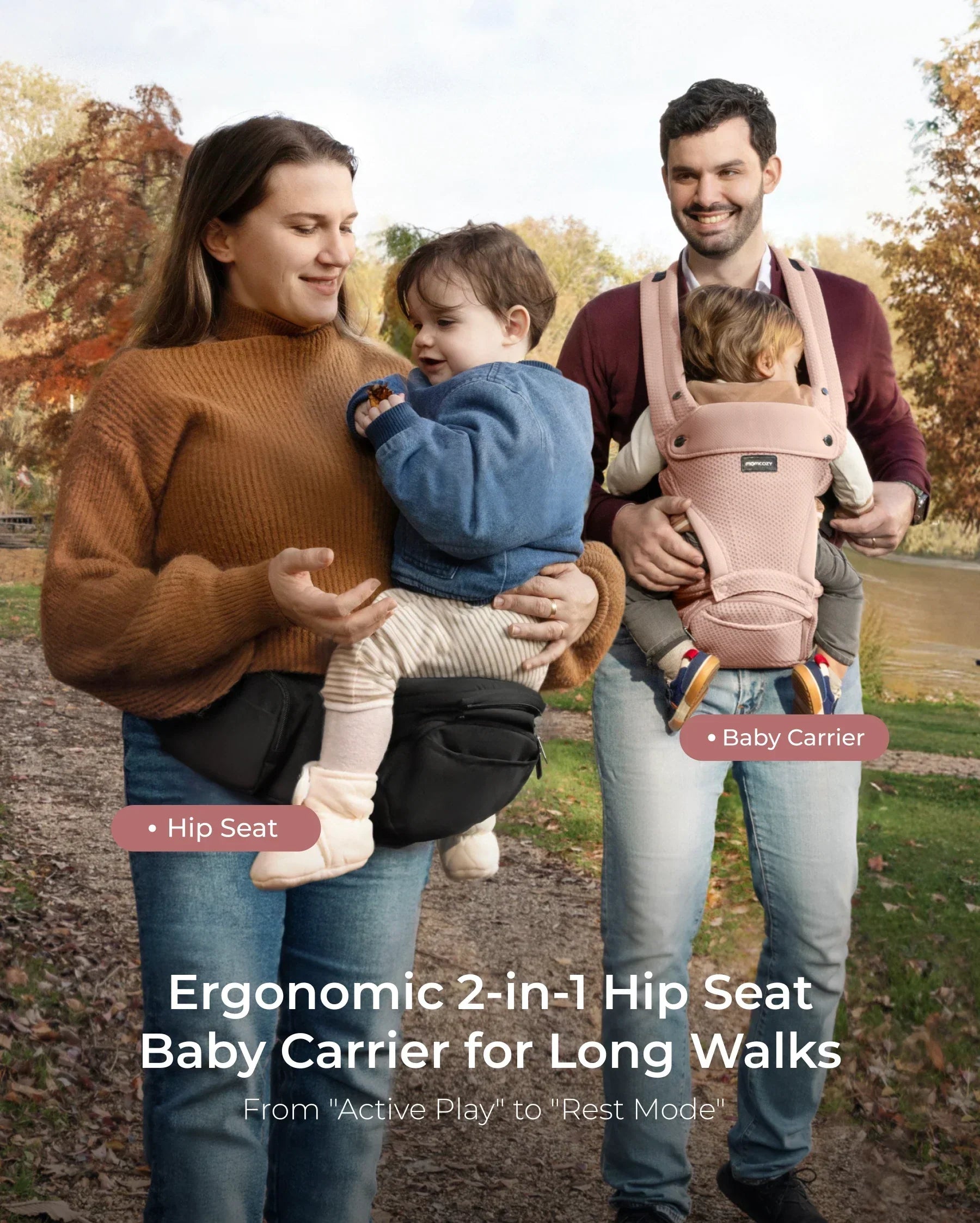 Momcozy 2-in-1 Nosidełko Biodrowe