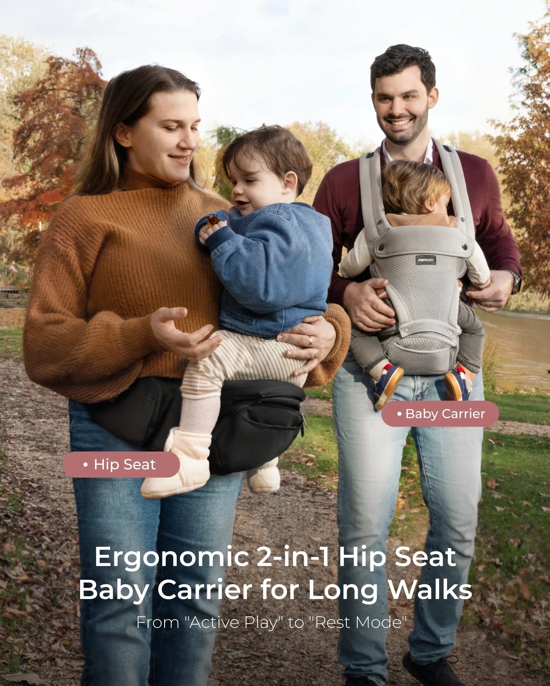 Momcozy 2-in-1 Nosidełko Biodrowe