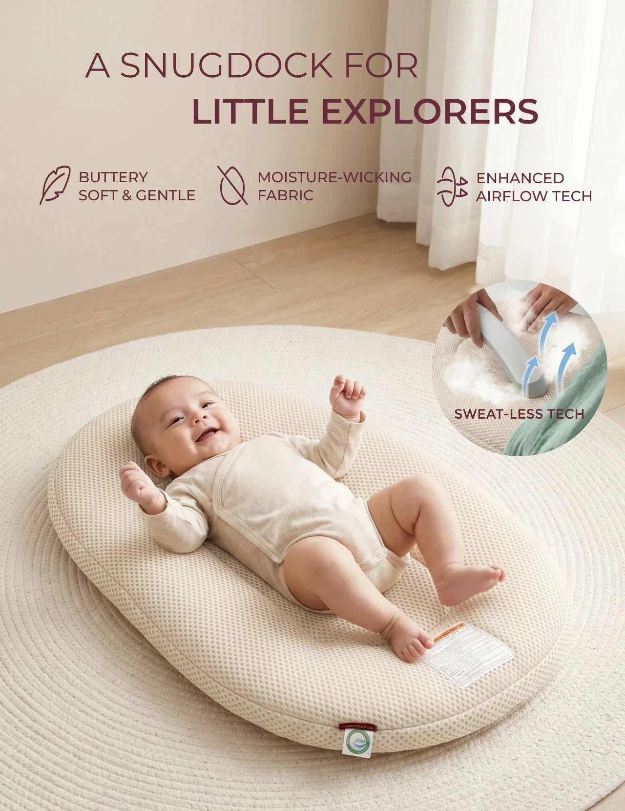 Momcozy Baby Loungers for 0-6M