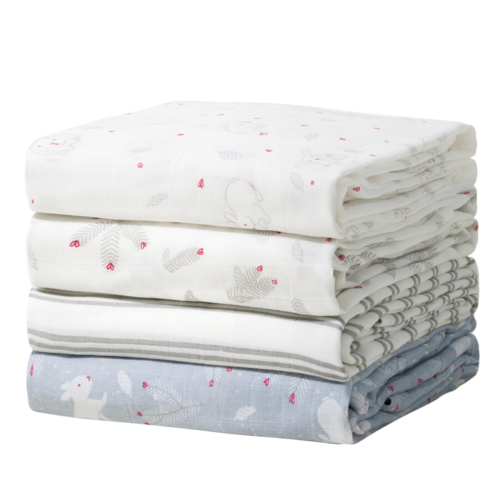 Momcozy Muslin Smouddle Baby Couvertures, 4 pack