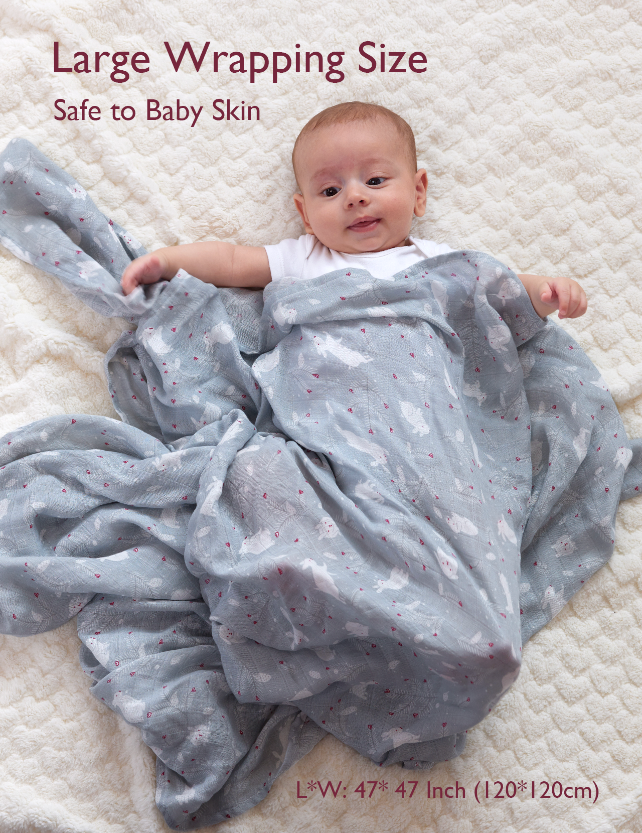 Momcozy Muslin Smouddle Baby Couvertures, 4 pack
