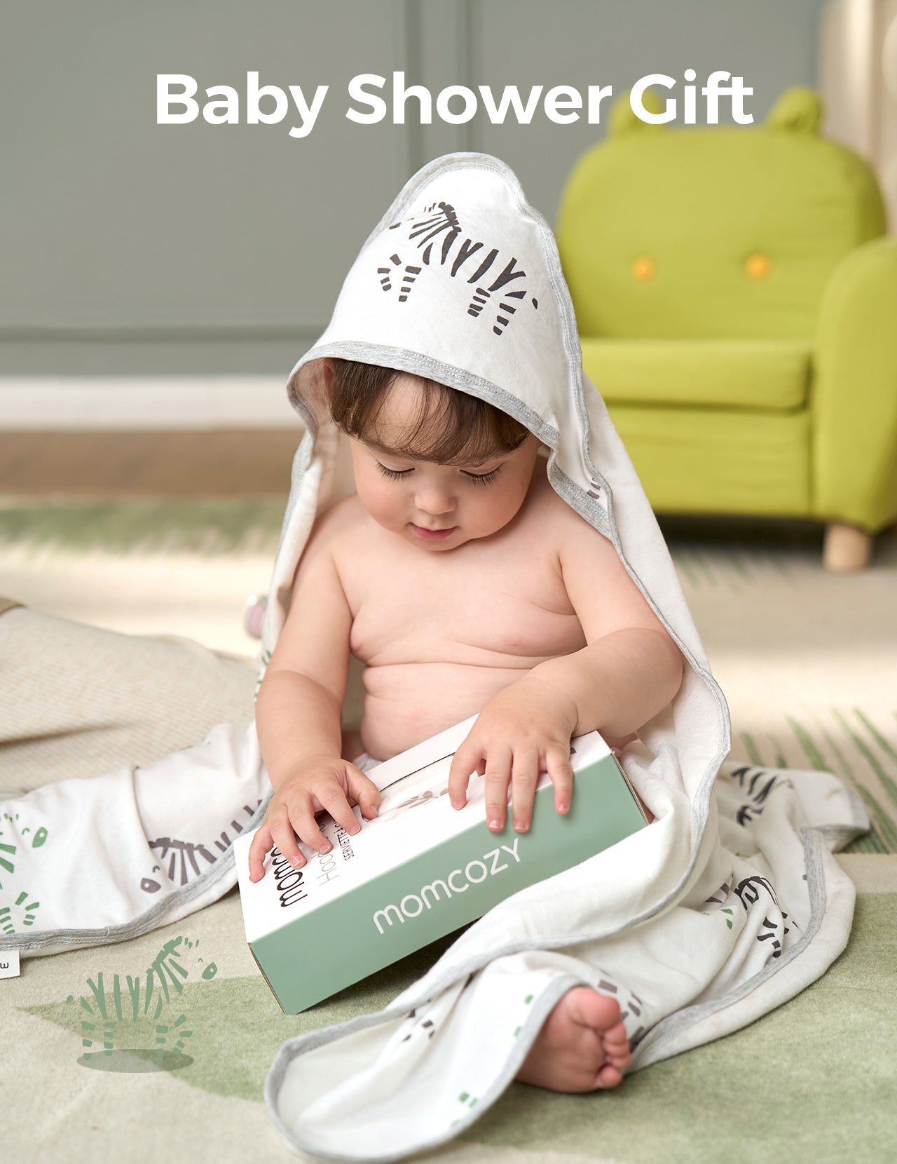 Ręcznik z Kapturem Momcozy Best Wishes dla Dzieci – Odwaga
