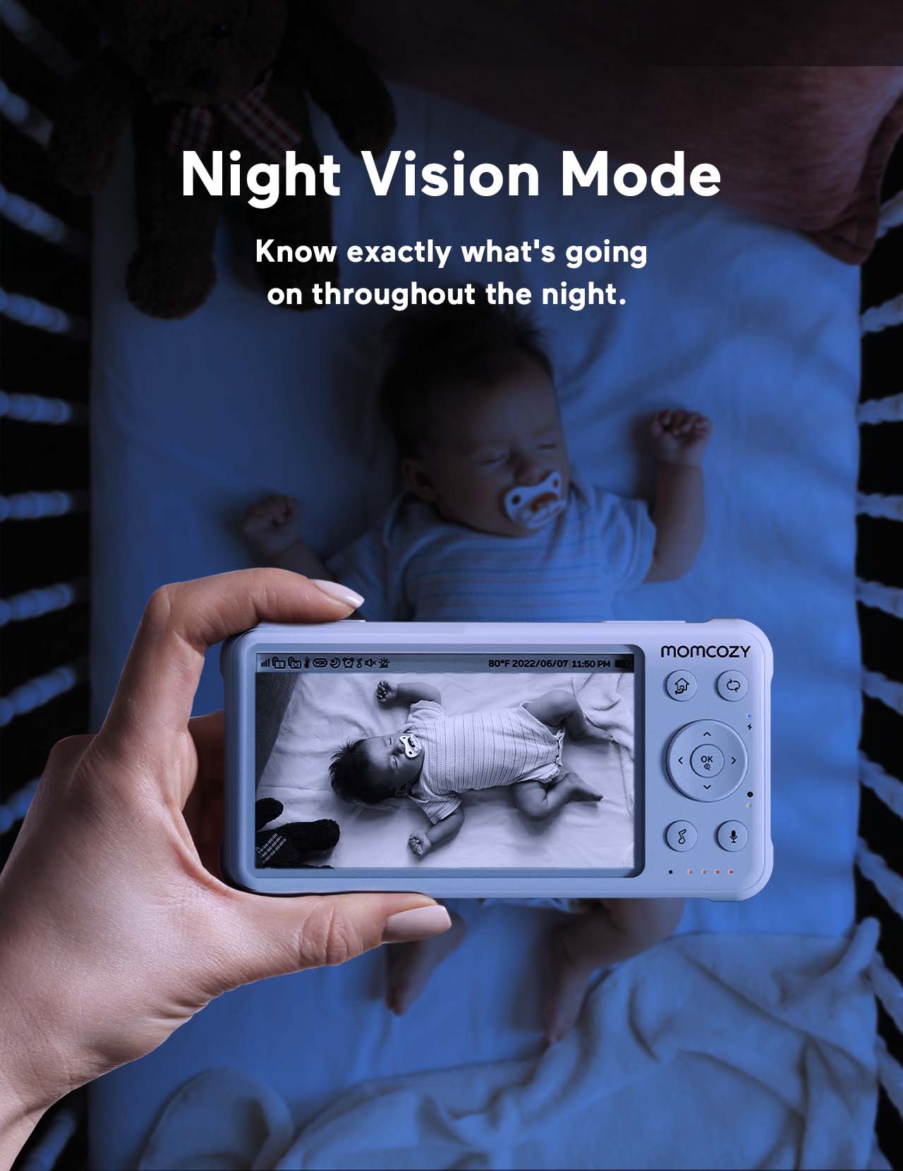 Caméra Full HD 1080p pour moniteur vidéo pour bébé BM01