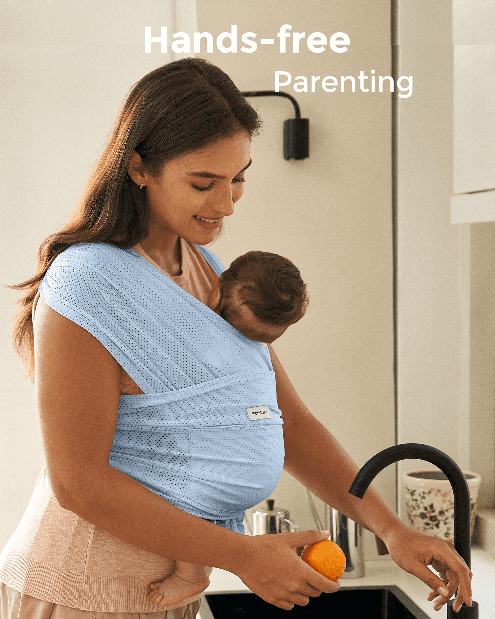 Fácil de llevar con las manos libres - Portabebés Wrap