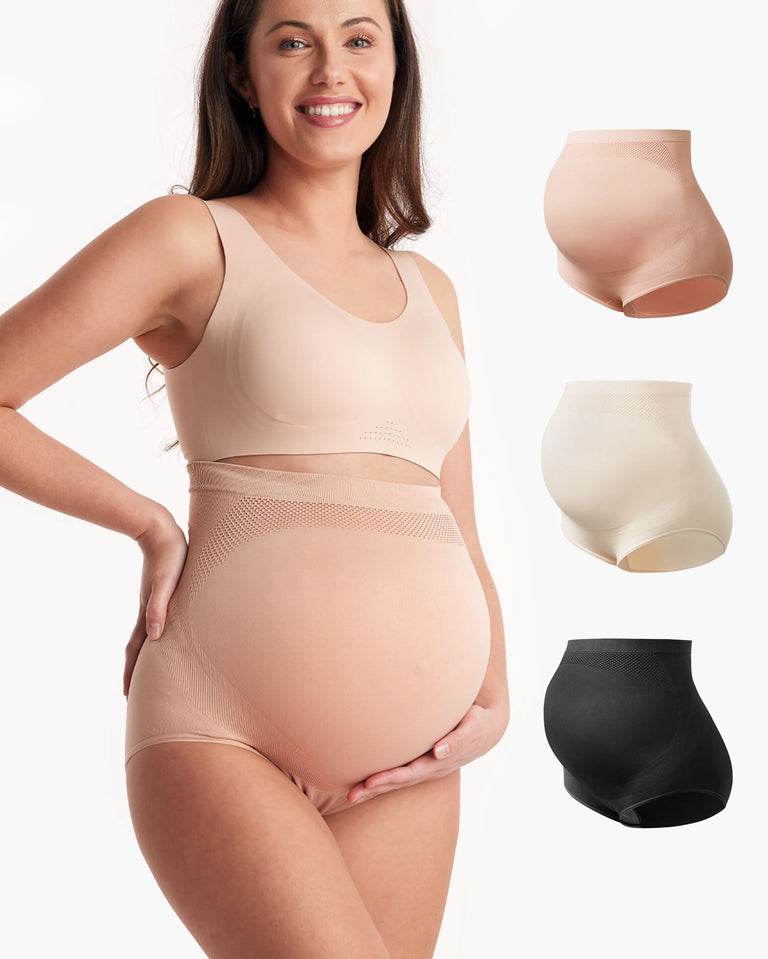 Translation missing: th.High Waist Pregnancy Seamless Soft Belly Support Panties