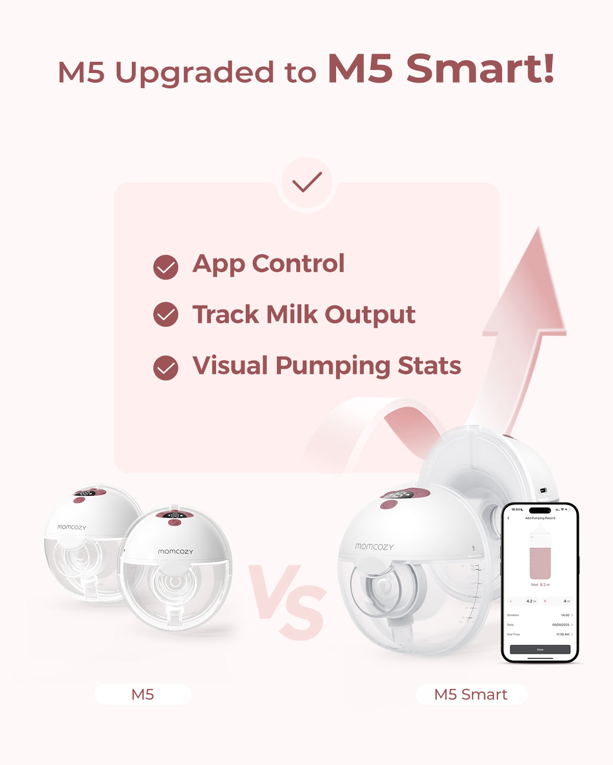 M5 Smart Tragbare Milchpumpe – Mit App-Steuerung aufgerüstet