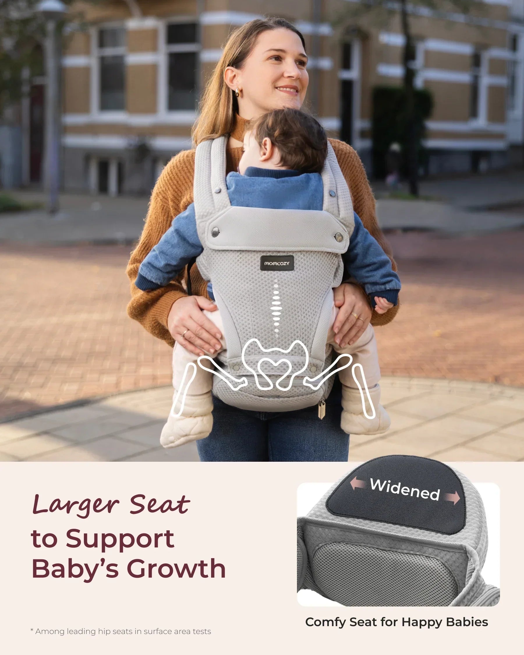 Momcozy 2-in-1 Nosidełko Biodrowe