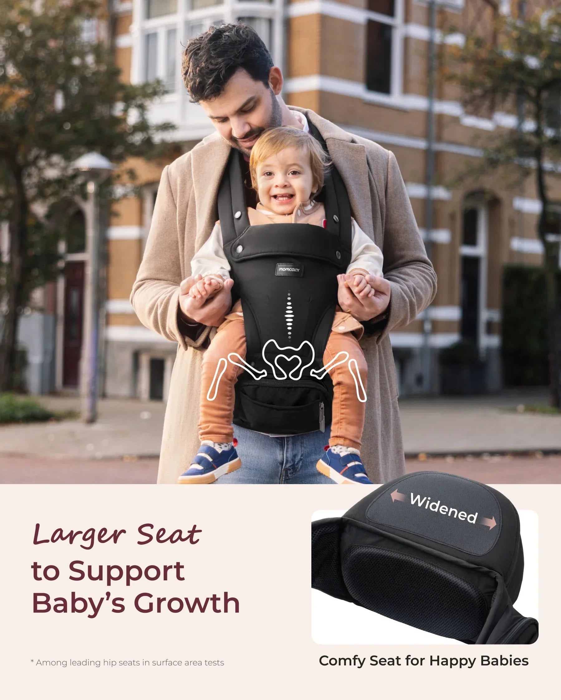 Momcozy 2-in-1 Nosidełko Biodrowe