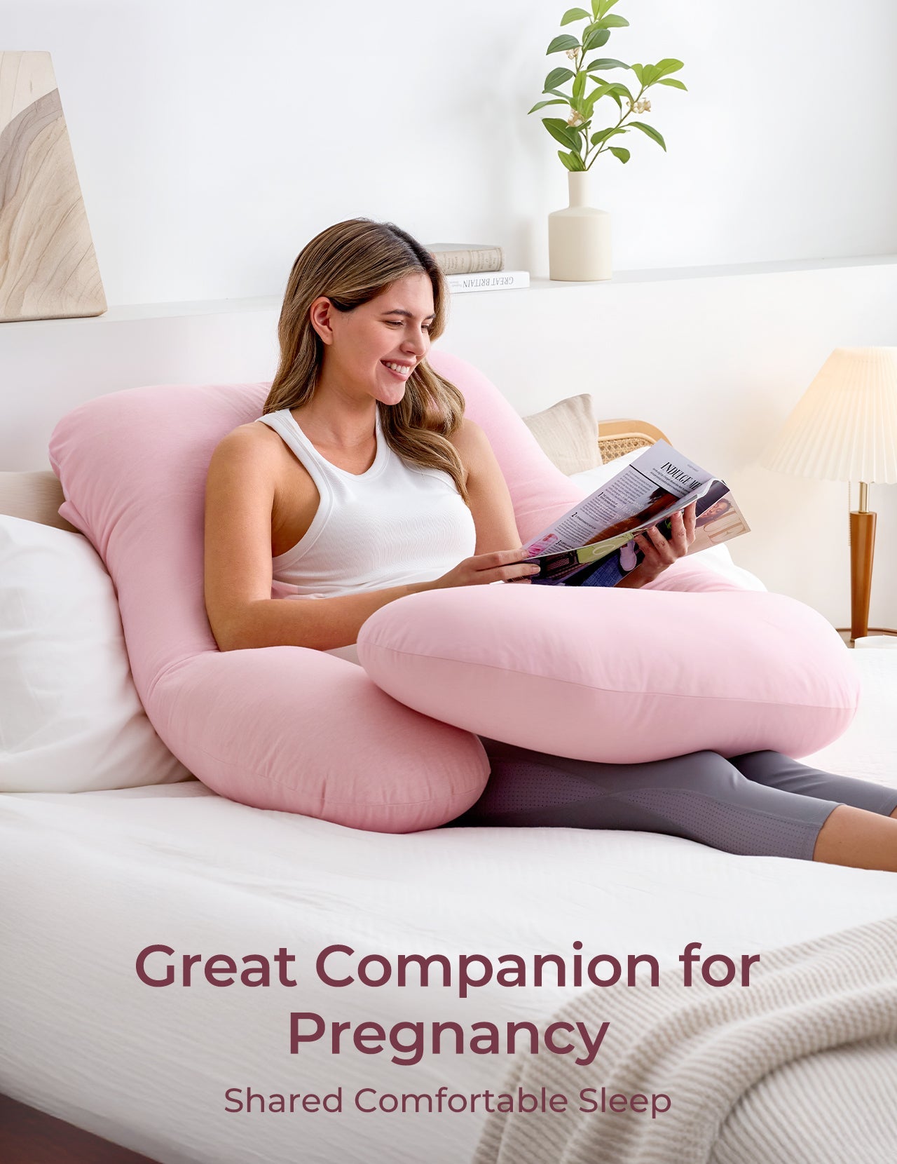 Huggable - Almohada Corporal de Maternidad en Forma de U