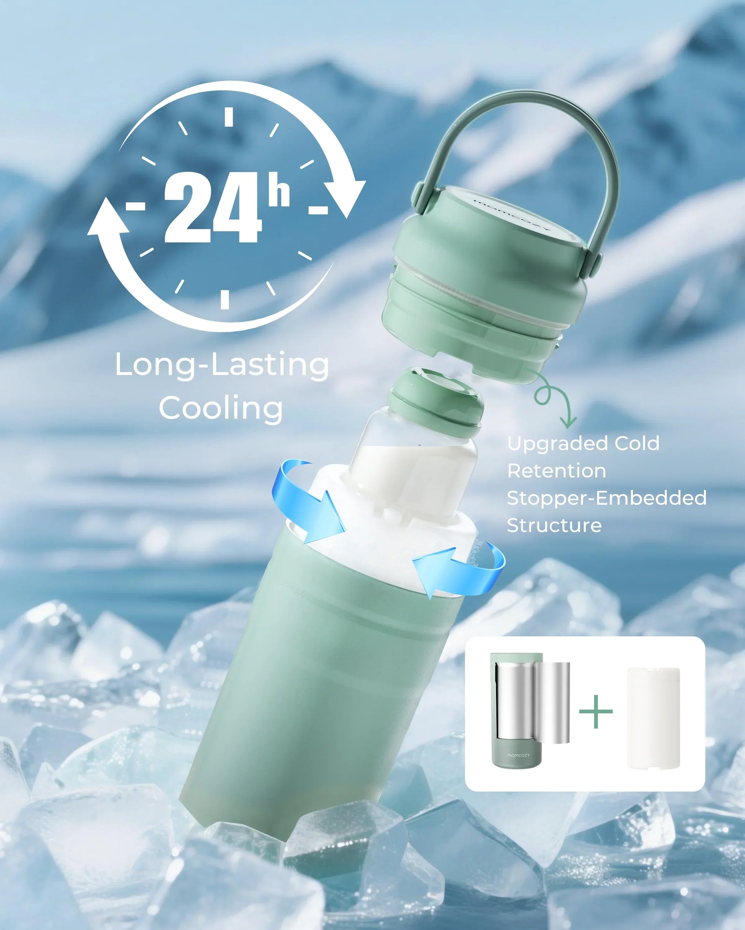 Portable Baby Bottle Cooler for Outdoor - 12oz