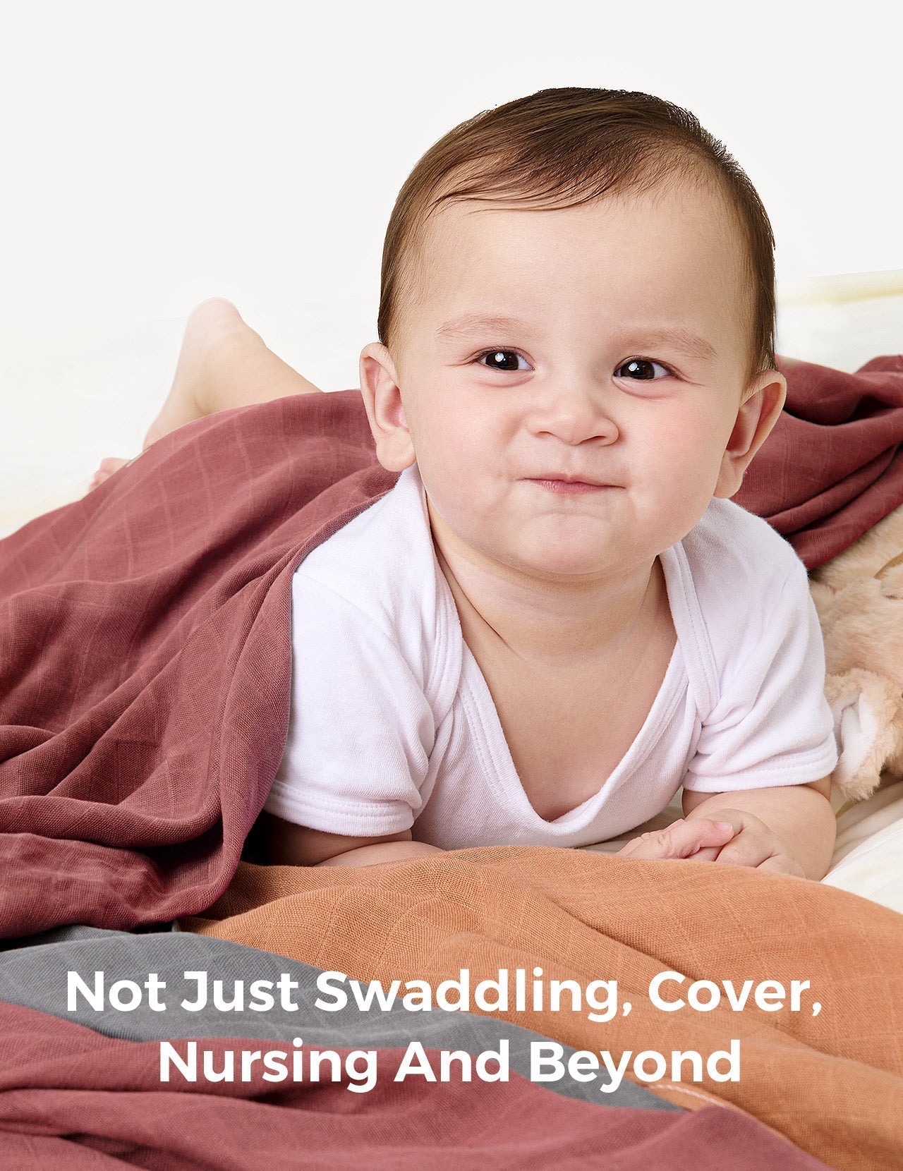 Momcozy Softness Swaddle Koce - Purple Flower (2 paczki)