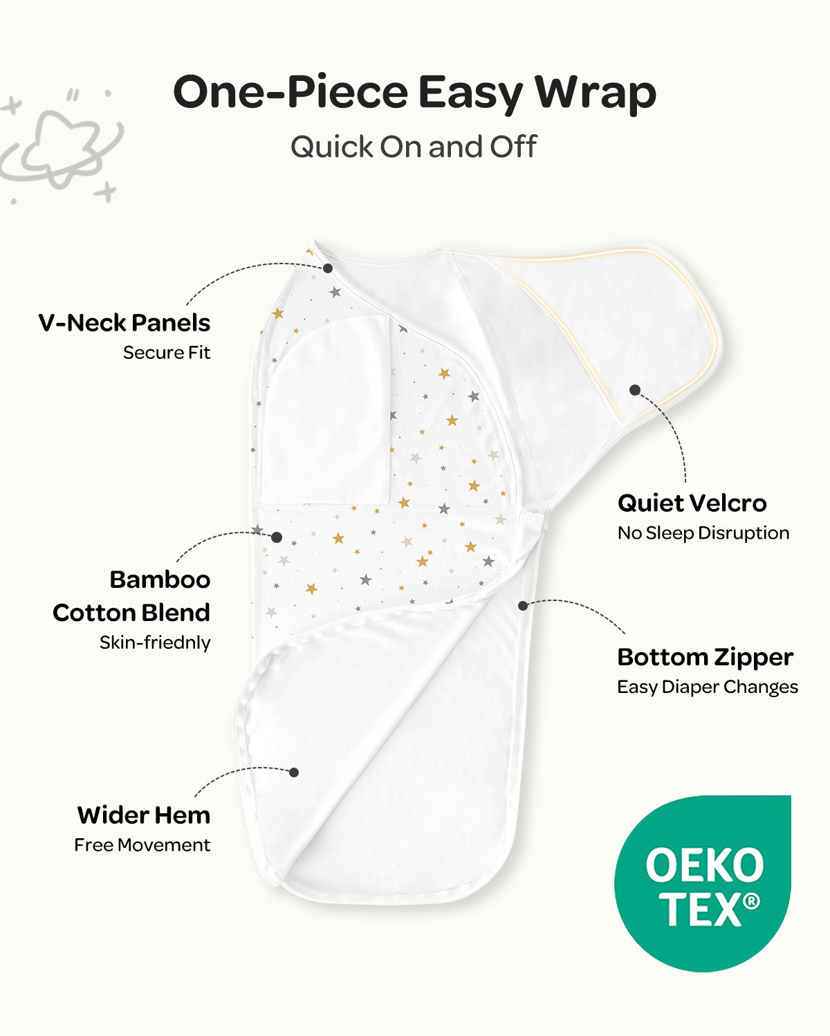 Mapas de bebé Momcozy Muslin Swaddle, 4 paquete