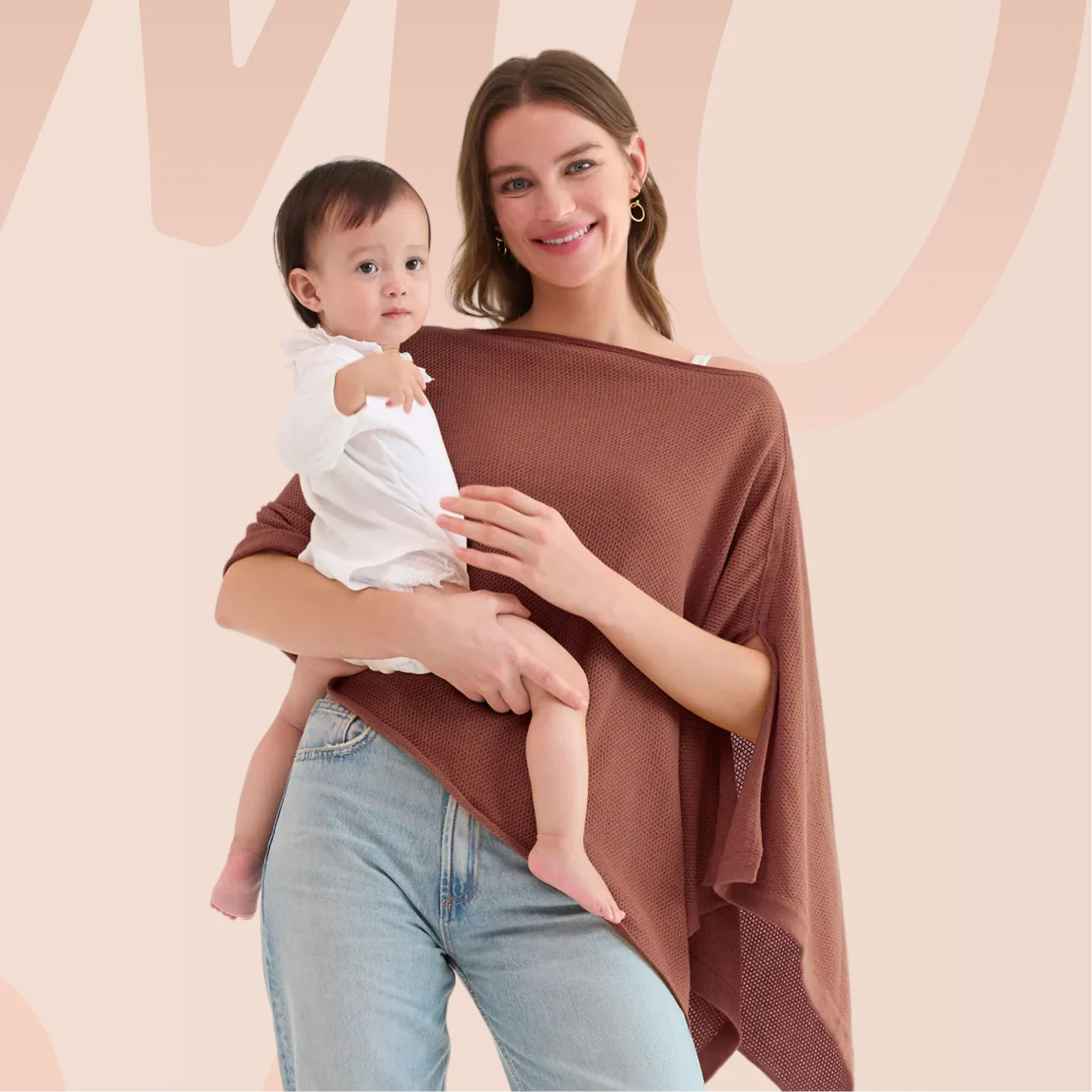 Momcozy Nursing Cover - Soft, Breathable, Multi-Use Privacy Poncho