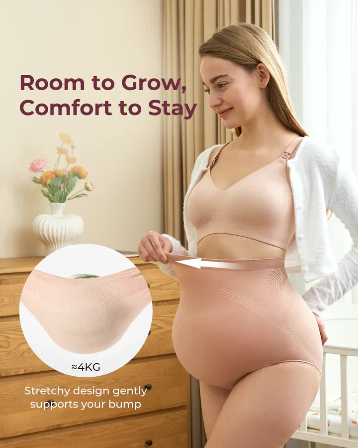 Culottes de grossesse taille haute sans coutures – maintien doux du ventre