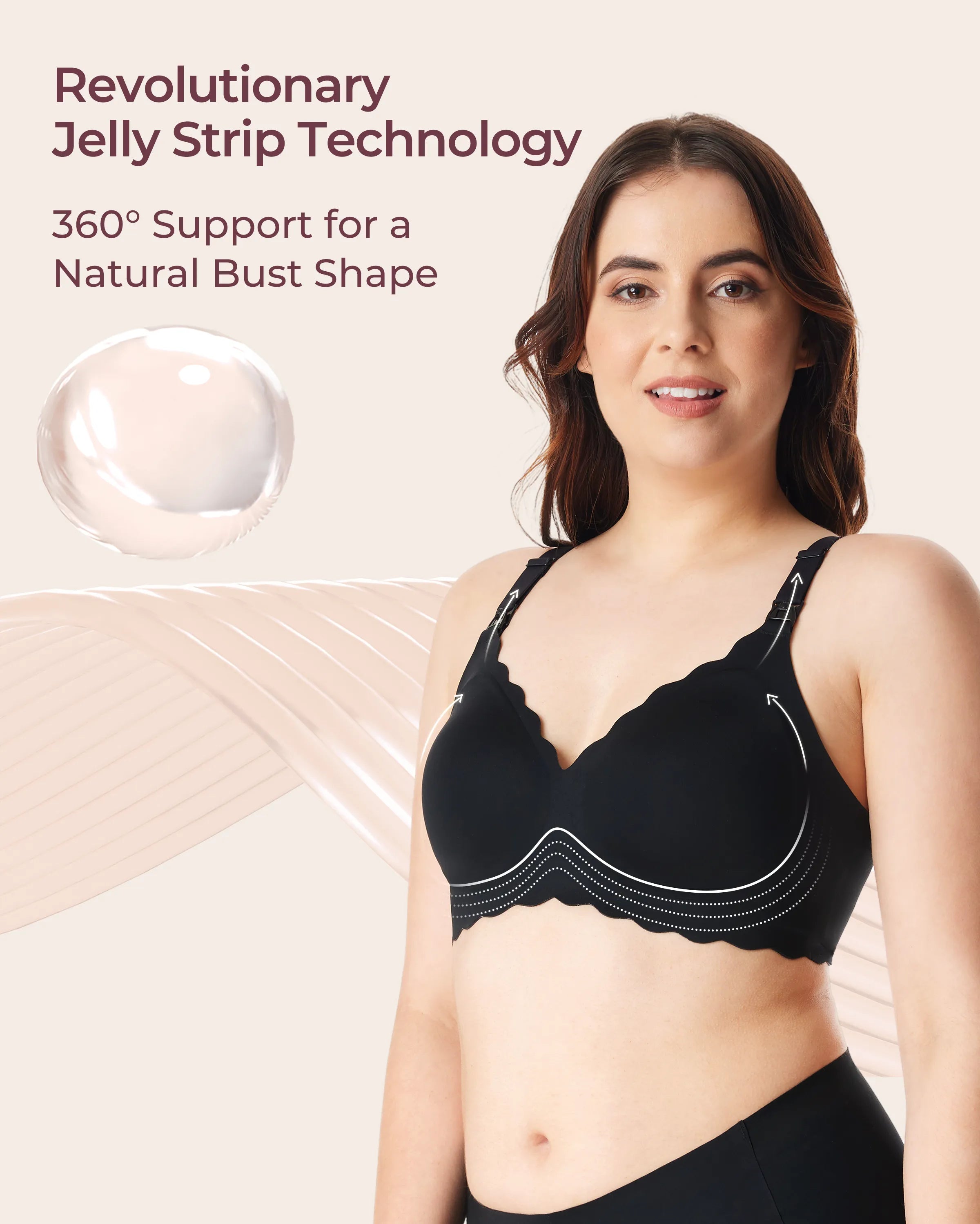 Jelly-Strip - Nahtloser Still-BH YN46
