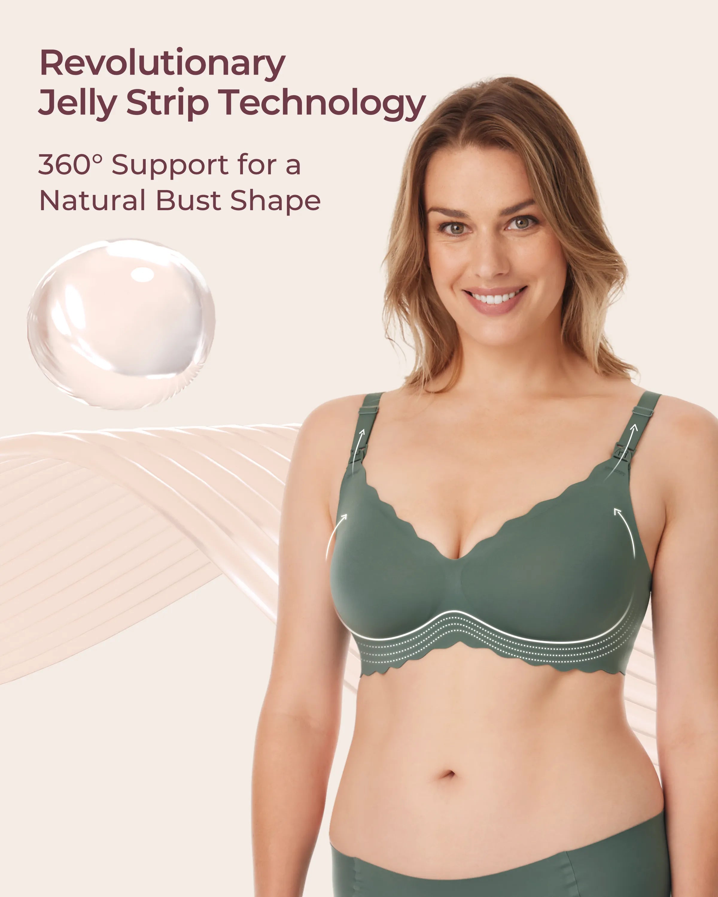 Jelly-Strip - Nahtloser Still-BH YN46