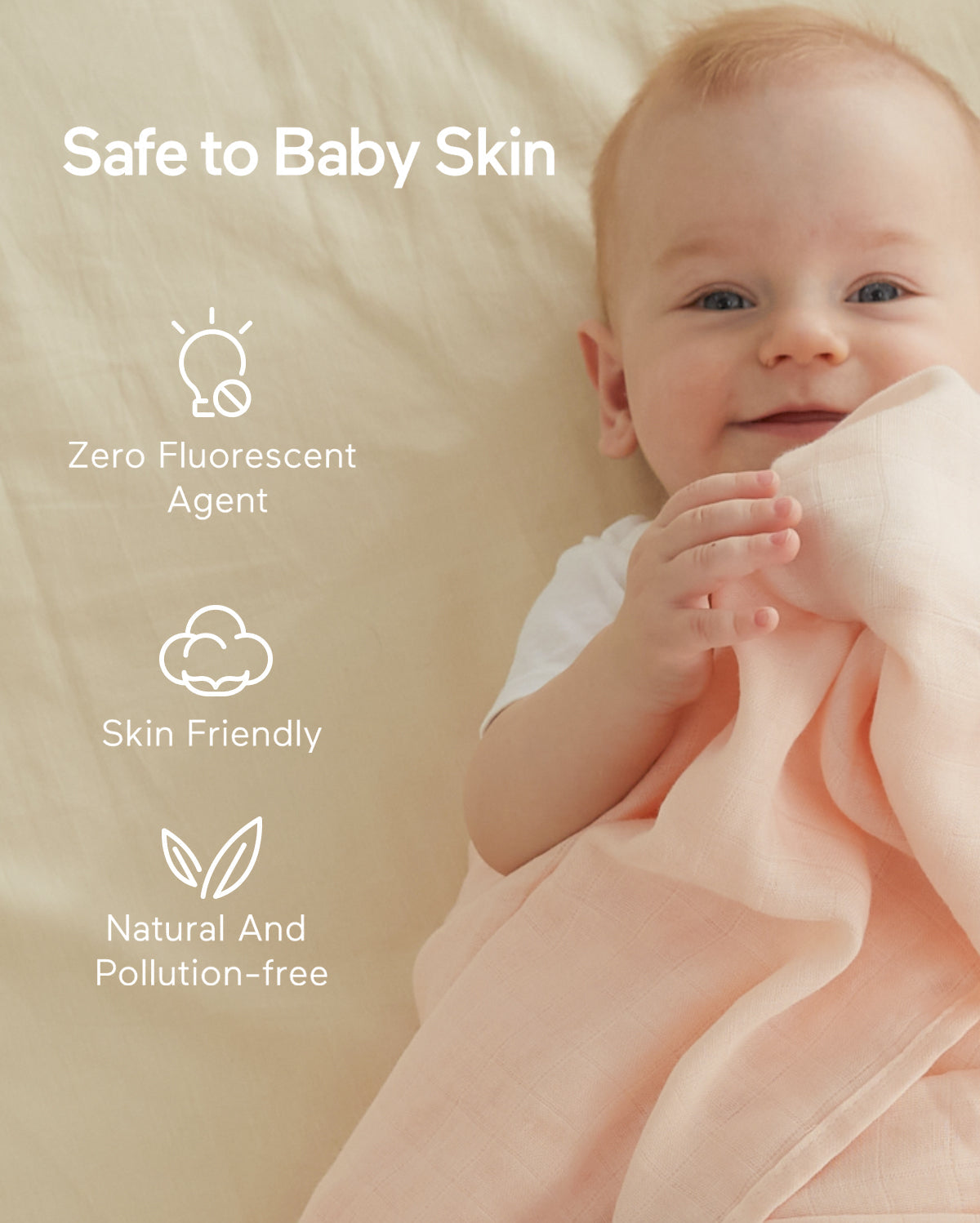 Momcozy Weichheit Swaddle Decken - Herzblume (4 Pack)