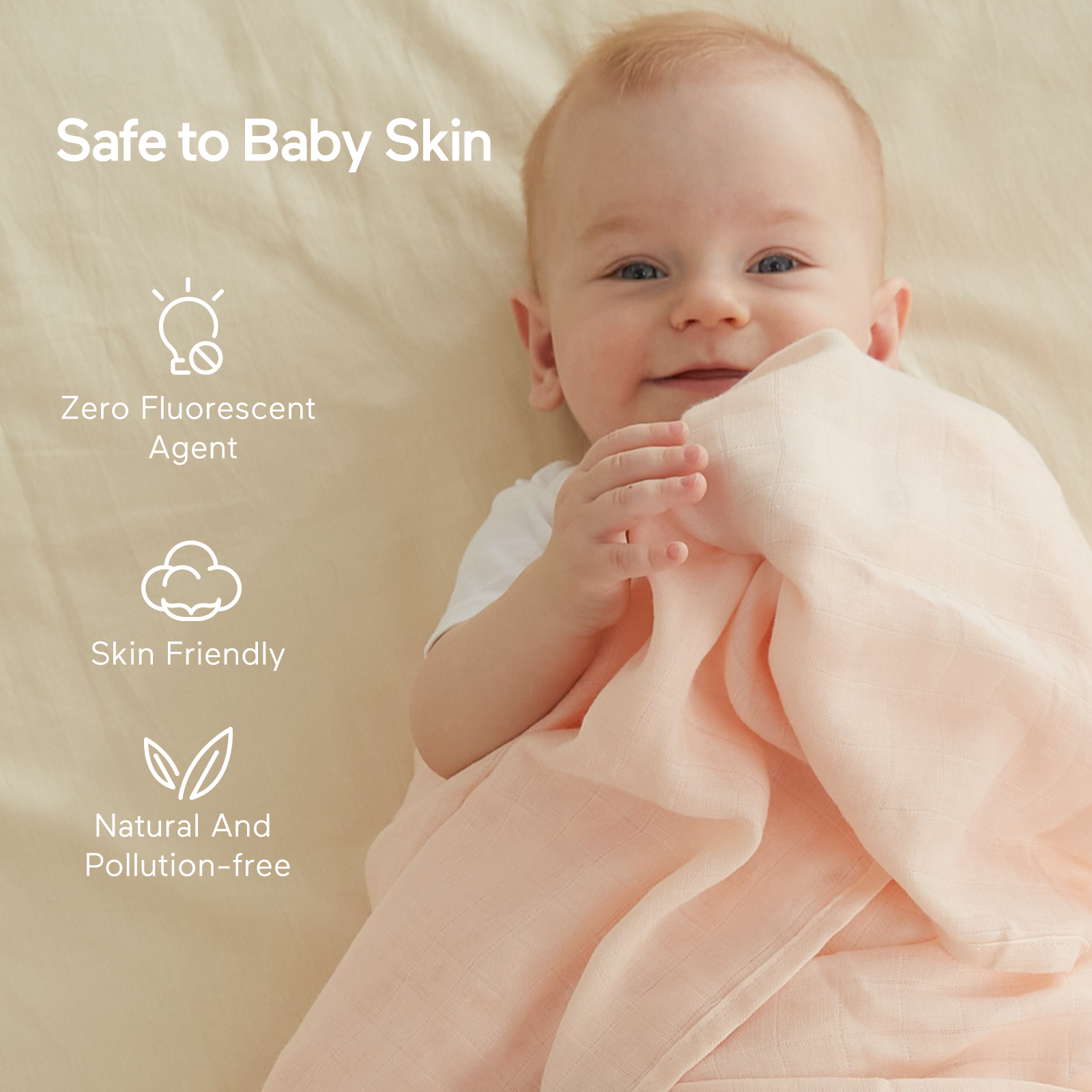 Momcozy Muslin Smouddle Baby Couvertures, 4 pack
