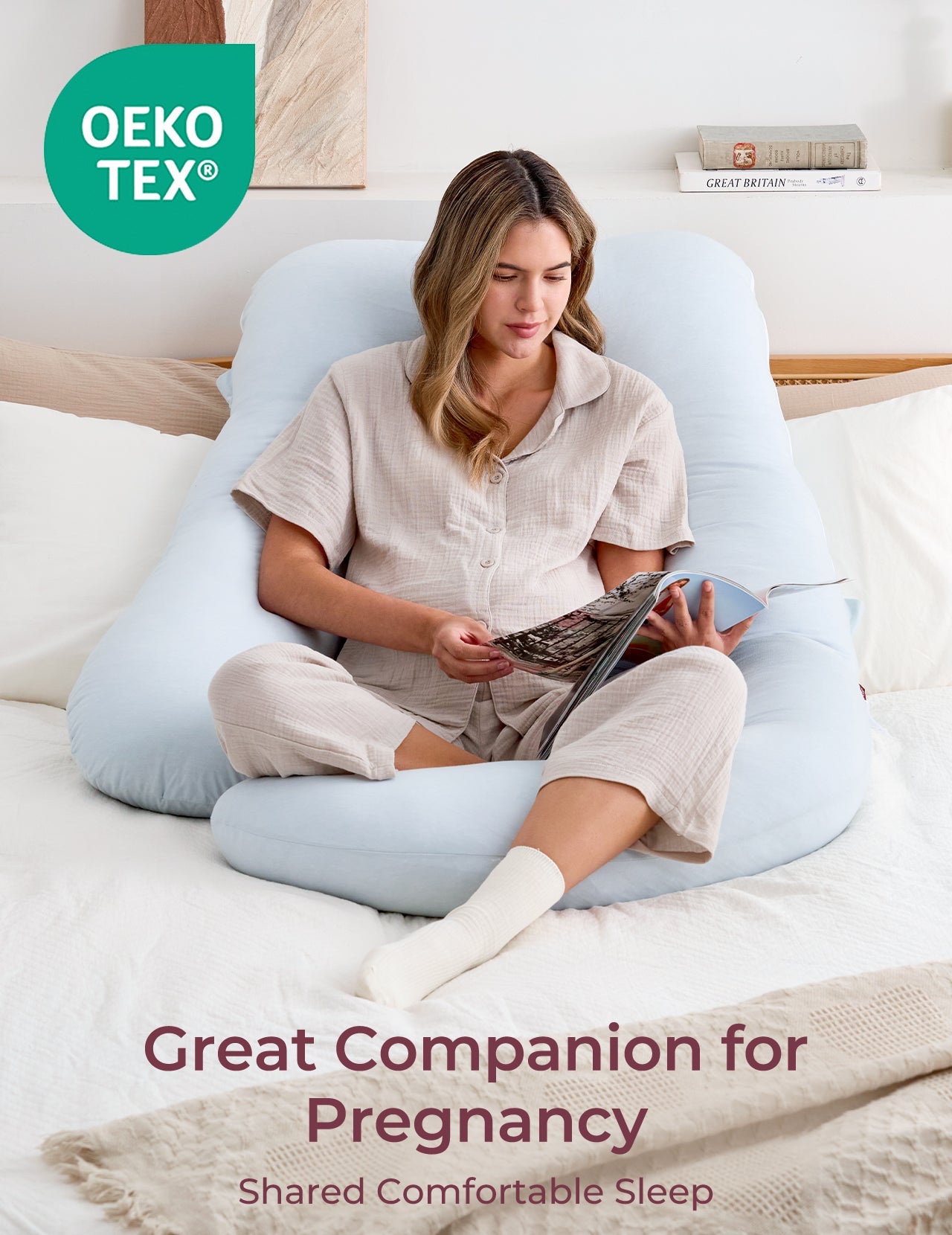 Huggable - Almohada Corporal de Maternidad en Forma de U