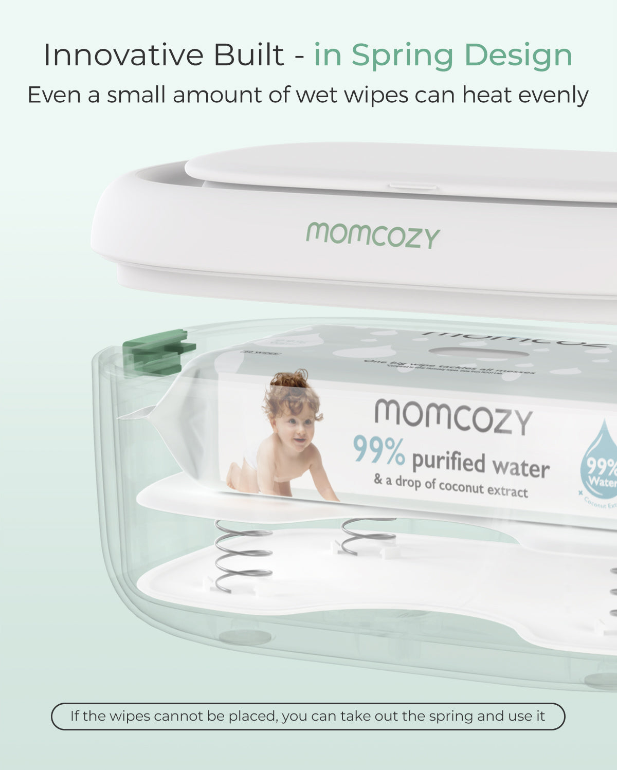 Chauffe-lingettes pour bébé grande capacité Momcozy