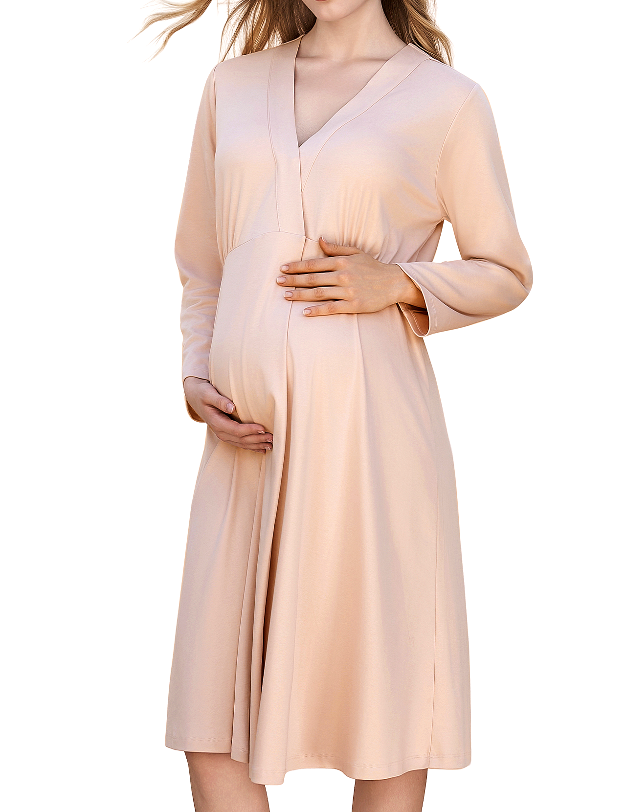 Momcozy Womens Nursing Maternity Nightgown for Breastfeeding