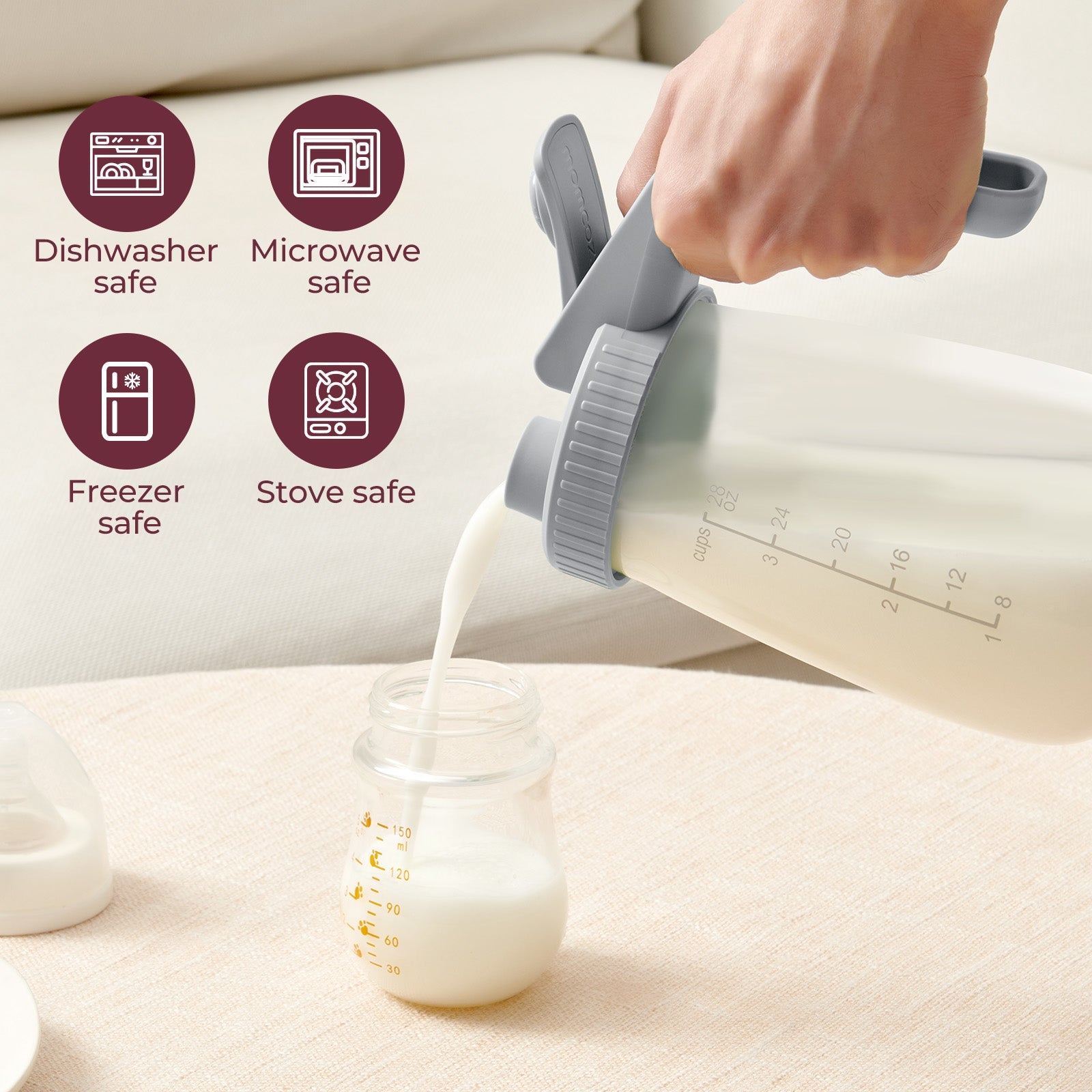 Momcozy Muttermilch-Aufbewahrungsbehälter