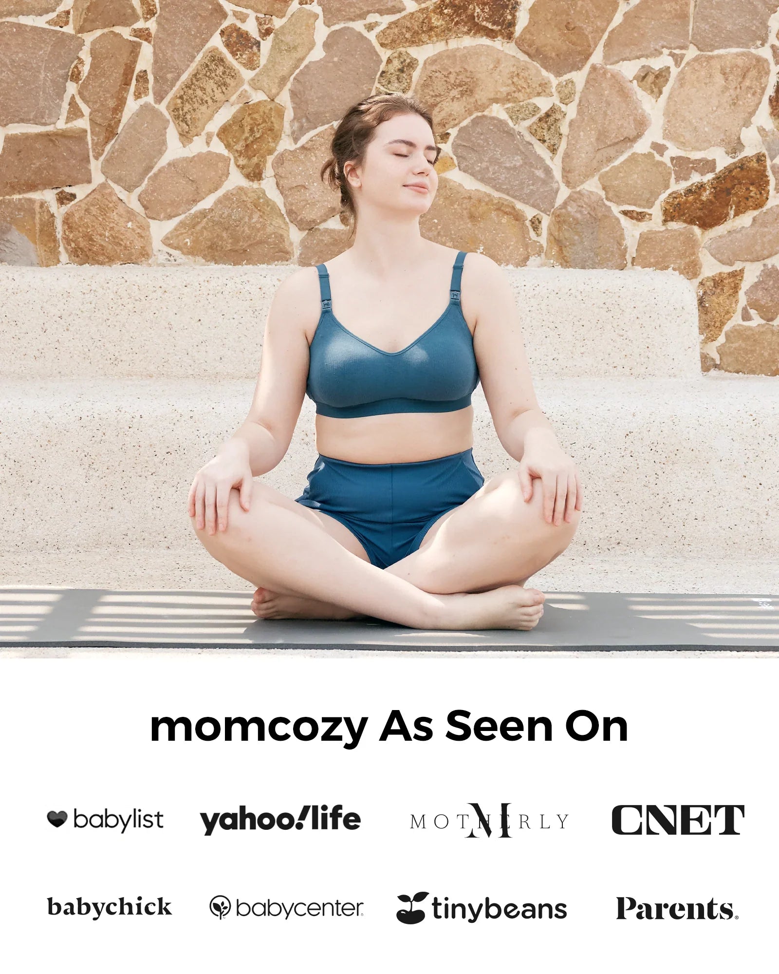 Soutien-gorge de tirage sans fil et sans coutures en tissu Tencel™ Momcozy