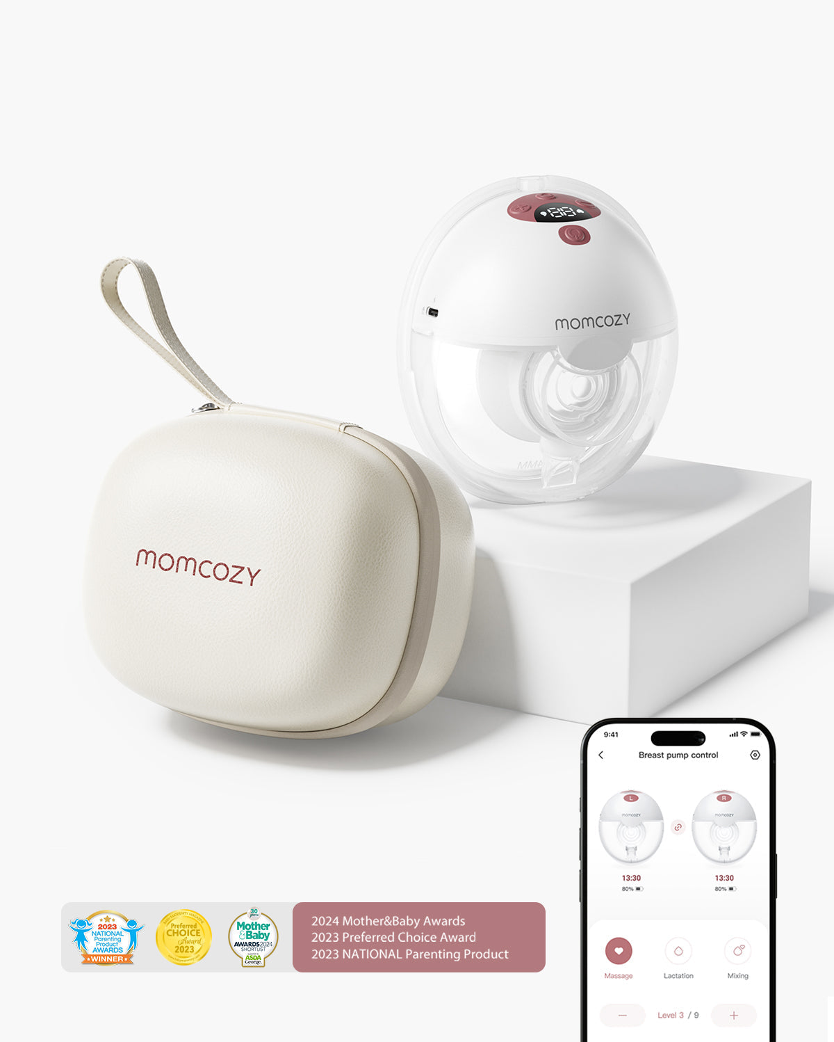 Tire-lait portable intelligent M5 – Amélioré avec contrôle via application