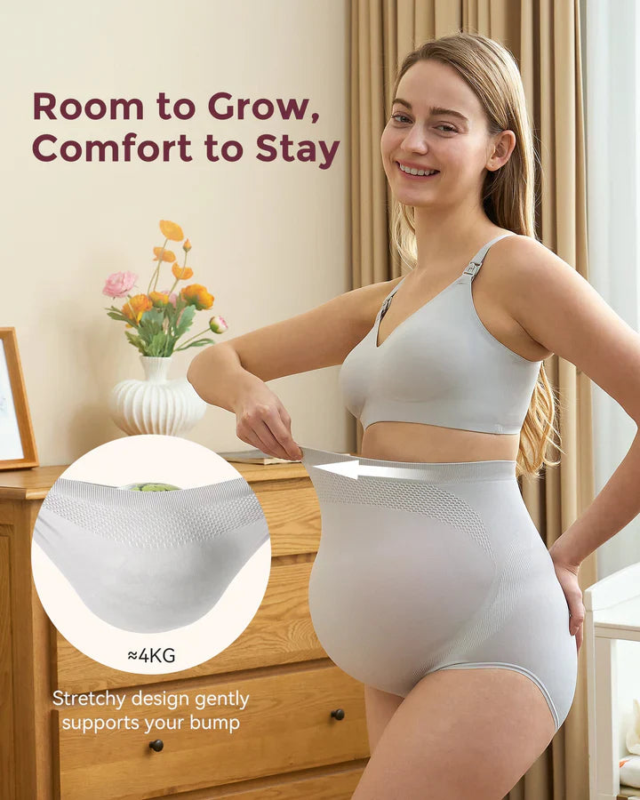 Culottes de grossesse taille haute sans coutures – maintien doux du ventre