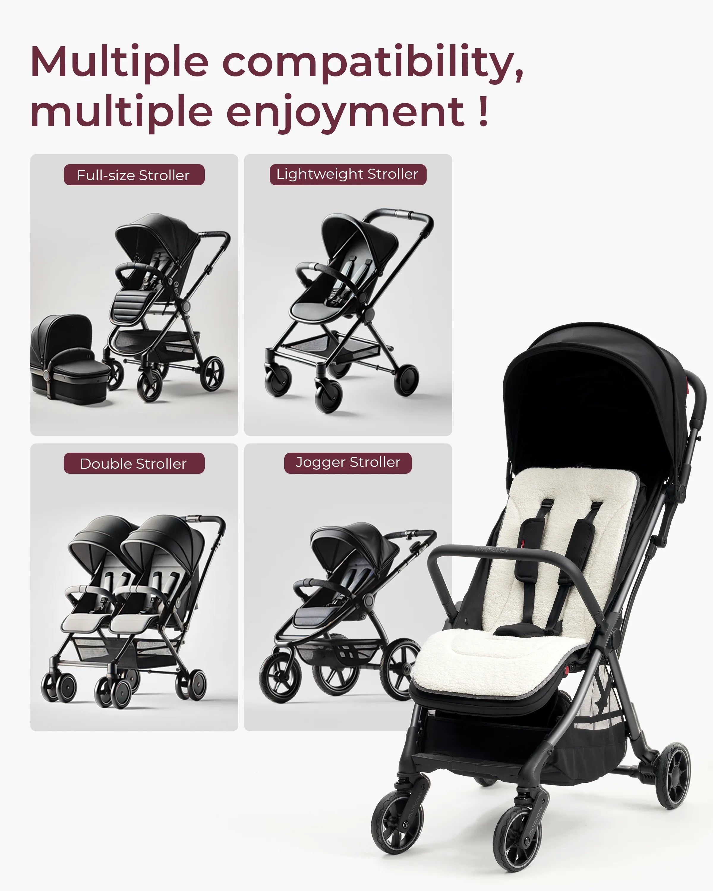 Momcozy Winter Warm Stroller Seat Liners