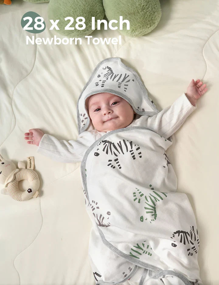 Ręcznik z Kapturem Momcozy Best Wishes dla Dzieci – Odwaga