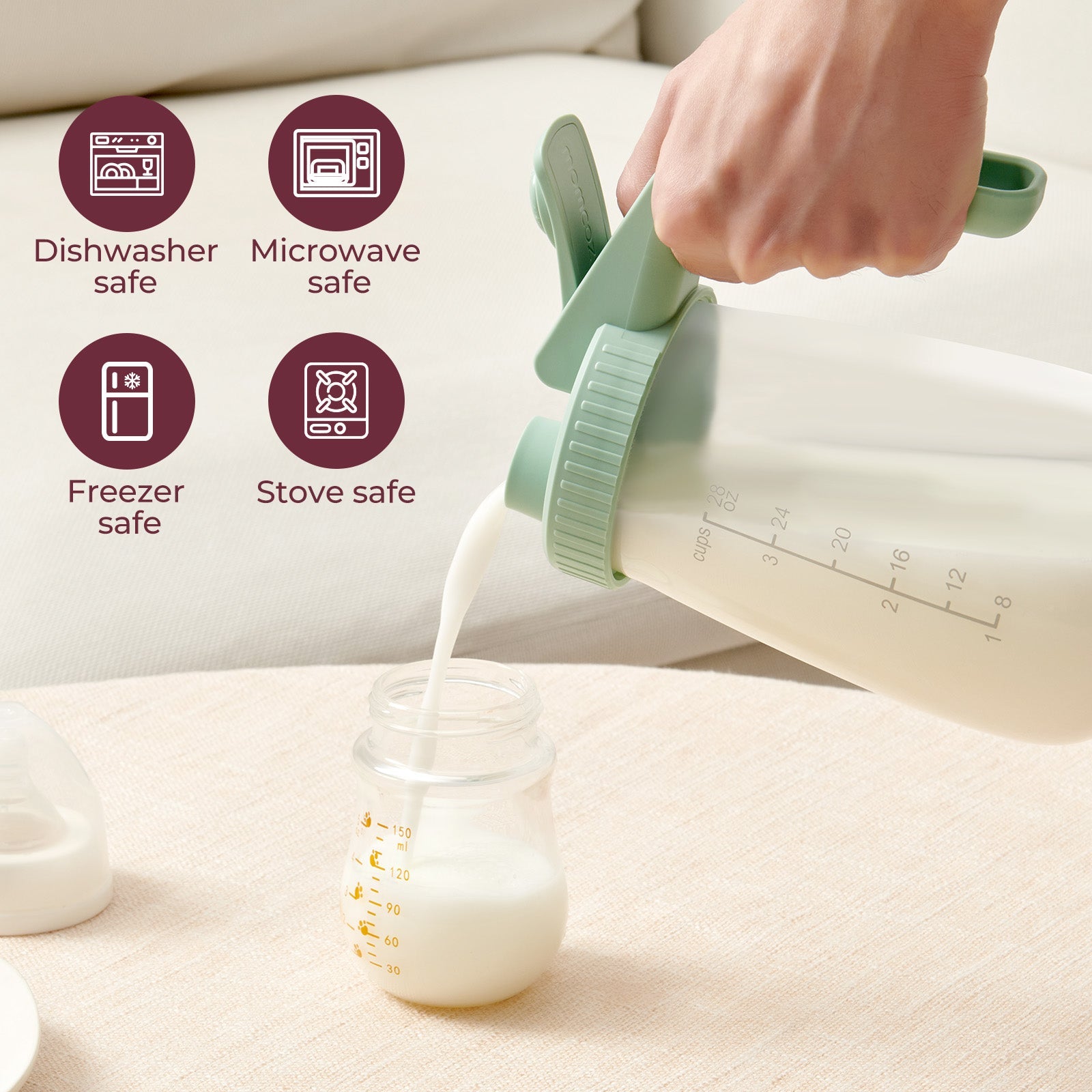 Momcozy Muttermilch-Aufbewahrungsbehälter