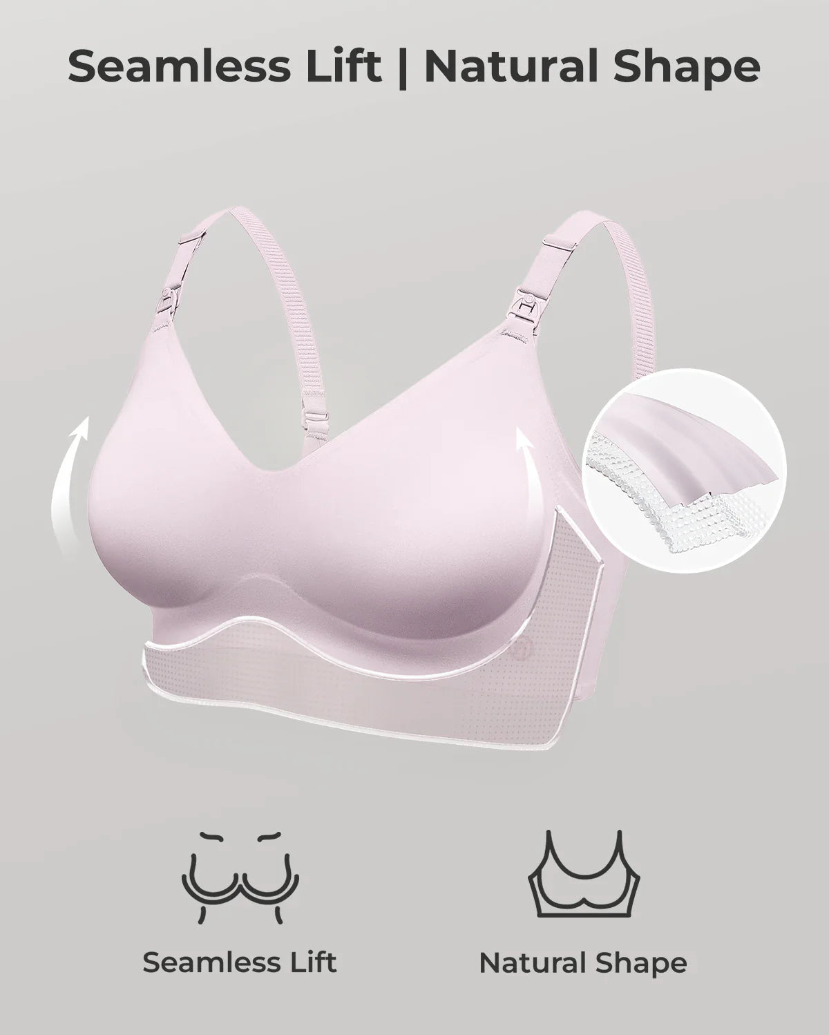 CozyAura-Ultra Soft Seamless Nursing Bra - YN21