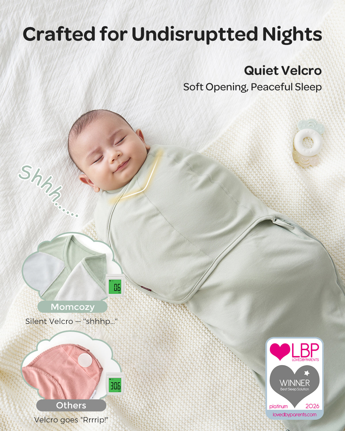 Mapas de bebé Momcozy Muslin Swaddle, 4 paquete