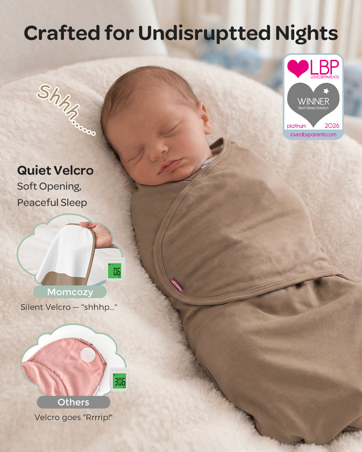 Mapas de bebé Momcozy Muslin Swaddle, 4 paquete
