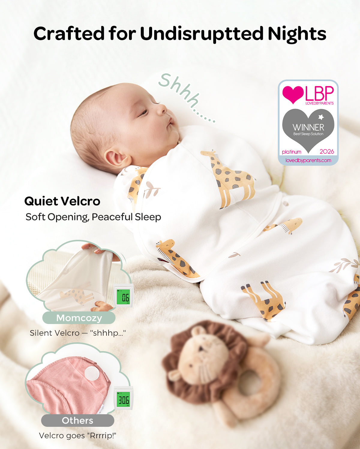 Mapas de bebé Momcozy Muslin Swaddle, 4 paquete