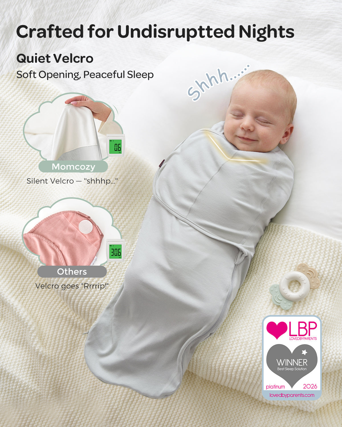 Mapas de bebé Momcozy Muslin Swaddle, 4 paquete