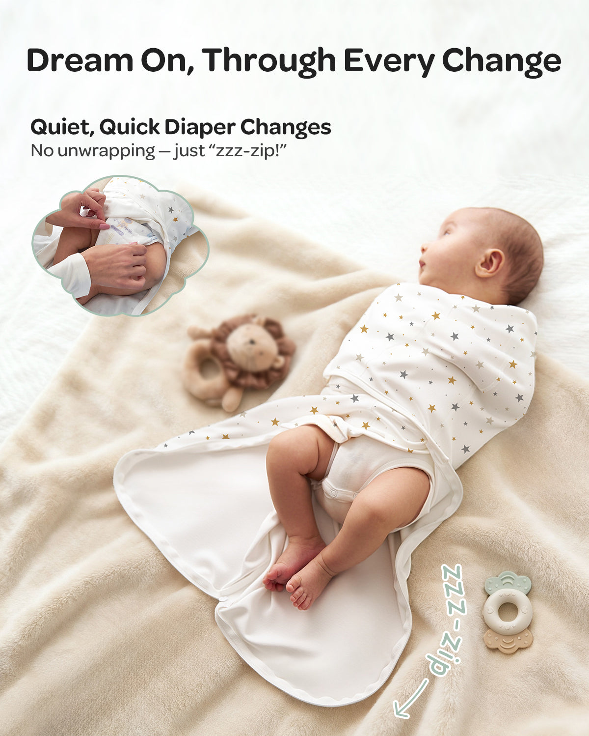 Mapas de bebé Momcozy Muslin Swaddle, 4 paquete