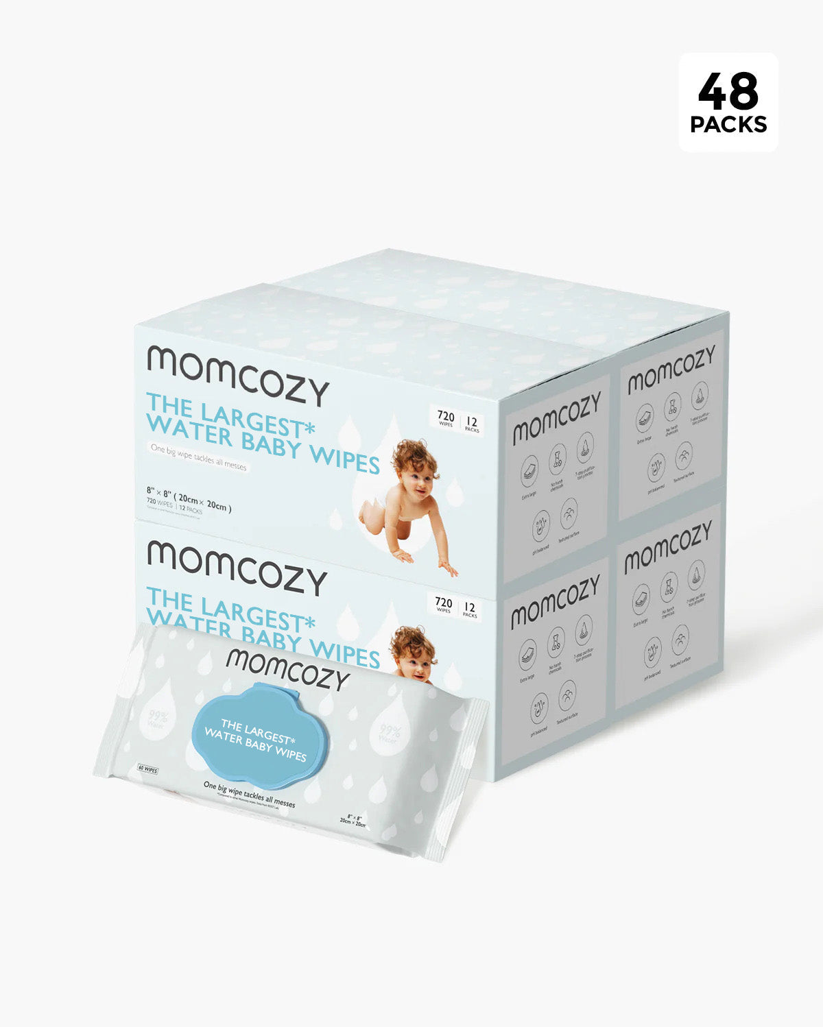 99% Water Baby Wipes - Higher Level of Purity