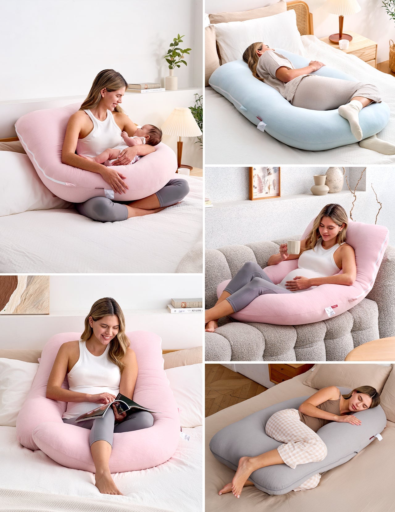 Huggable - Almohada Corporal de Maternidad en Forma de U