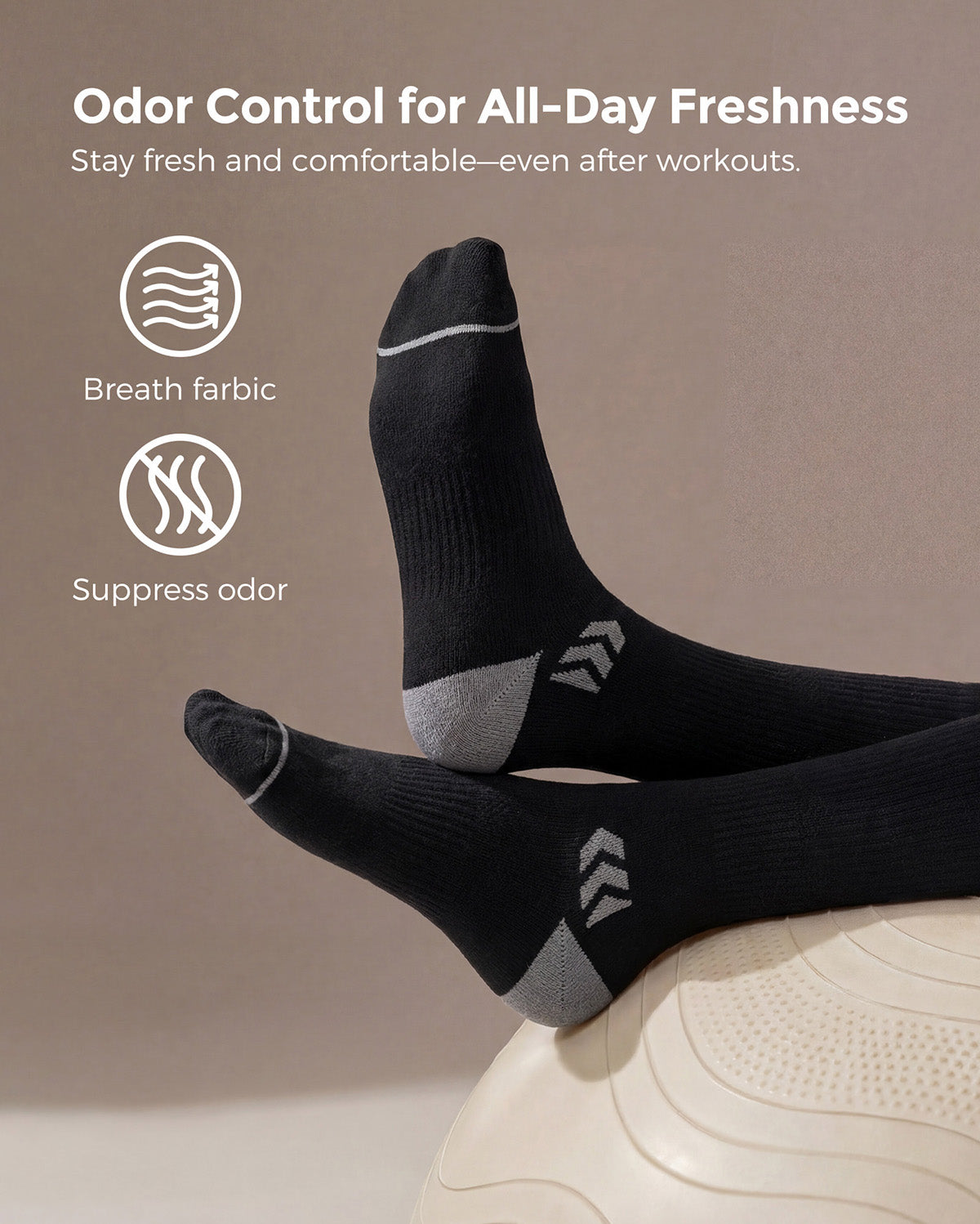 Momcozy Wide Calf Compression Socks 20-30mmHg for Sports 2 Pairs